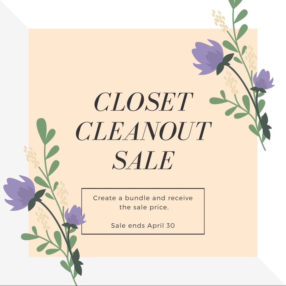 CLOSET CLEANOUT SALE